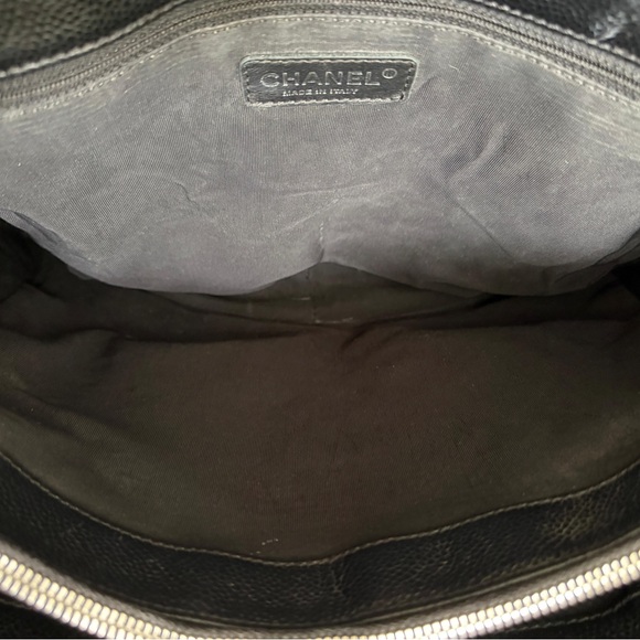 Chanel Grand Shopper Tote Black Caviar Leather‎ GST CC Quilted Tote - Picture 13 of 16